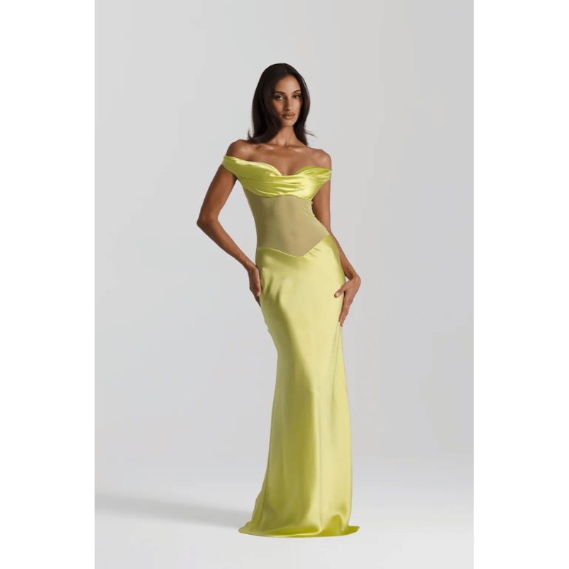 Gwyneth Gown Chartreuse XS