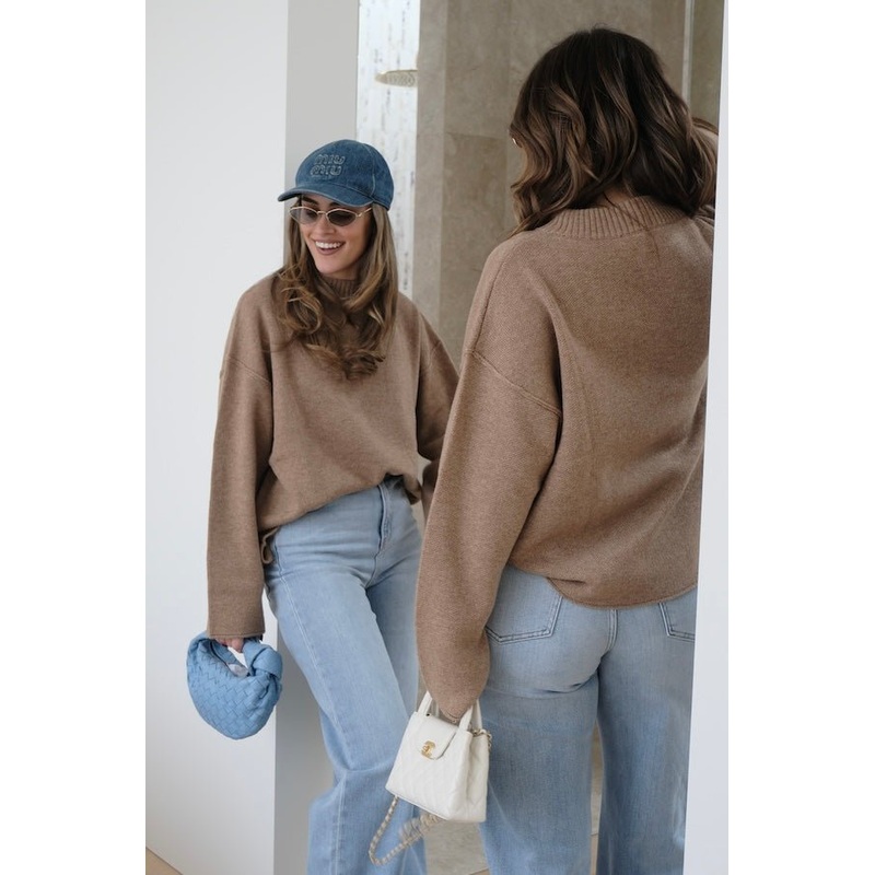 Pia Knit Sweater Beige XS