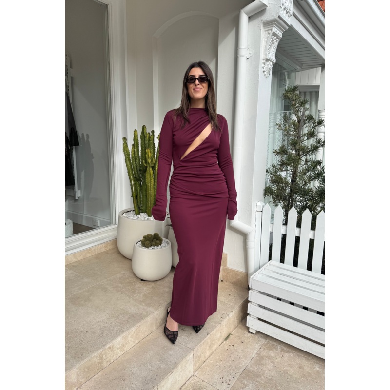 Sacha Maxi Dress Plum 4