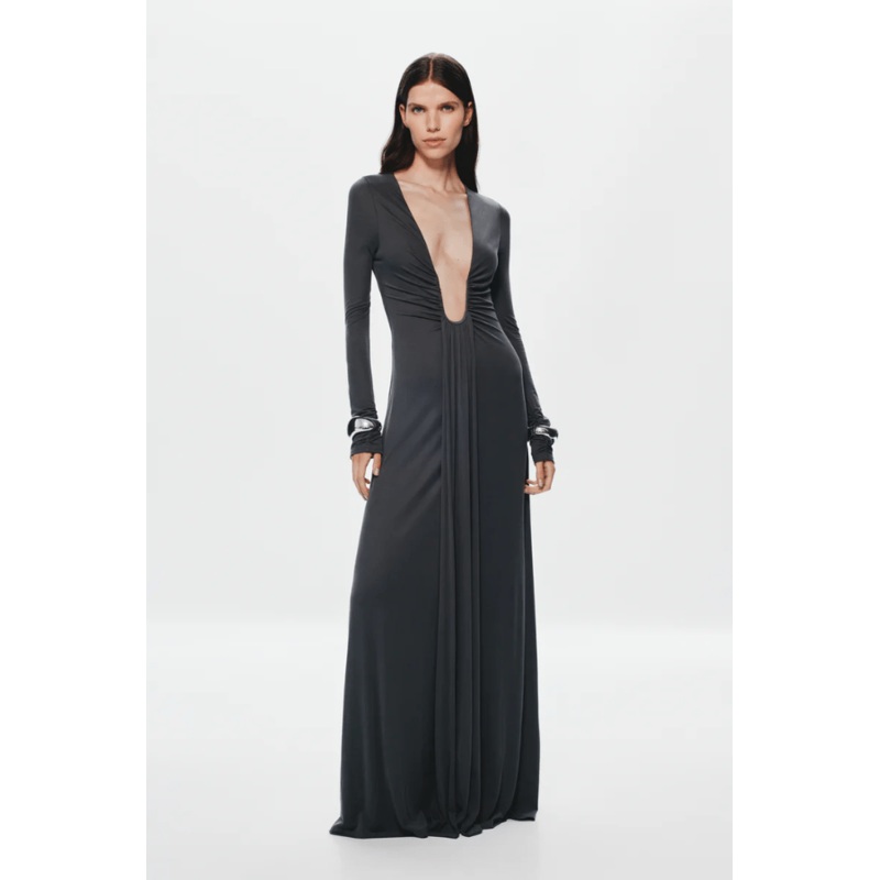 The ‘Jennifer’ Long Sleeve Dress Vulcan XXS