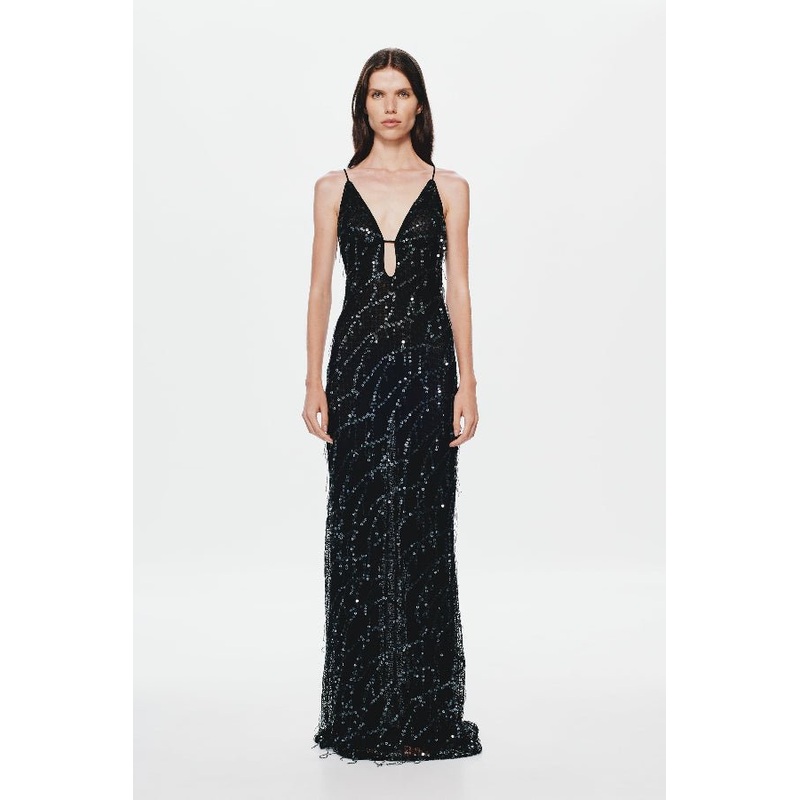 The ‘Onyx’ Sequin Dress Black XXS