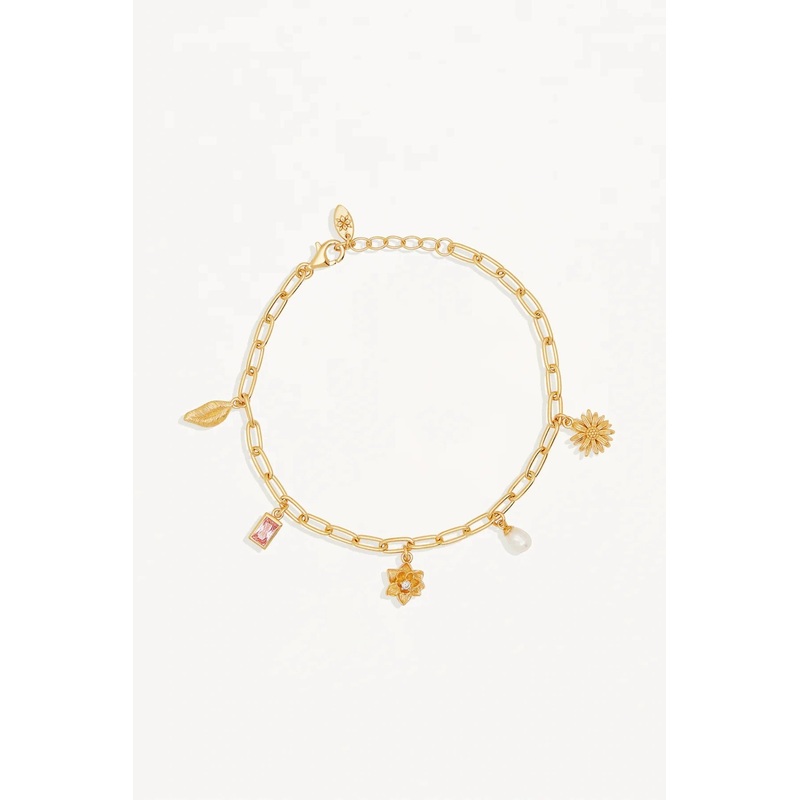 18k Gold Vermeil Bloom With Grace Bracelet O/S