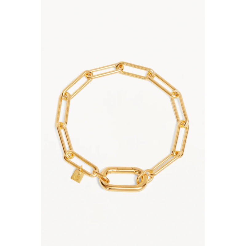 18k Gold Vermeil With Love Annex Link Bracelet O/S