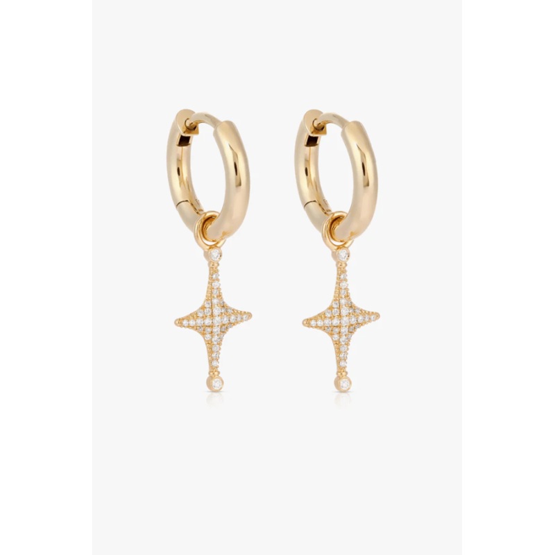 Aurora Hoops Gold Earrings O/S