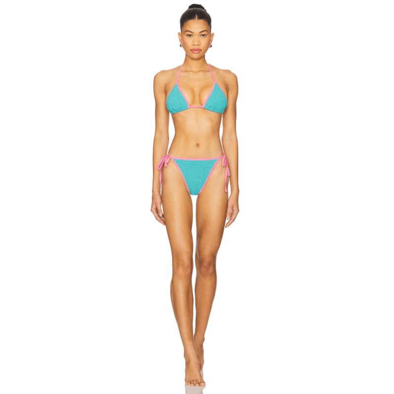 Gina Bikini Contrast Aqua/Bubblegum O/S