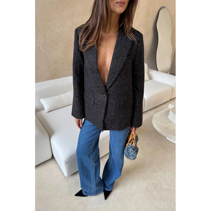 Gretta Blazer Black Marle XXS