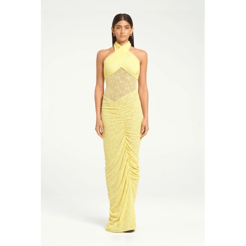 Hudson Lace Maxi Dress Butter 4