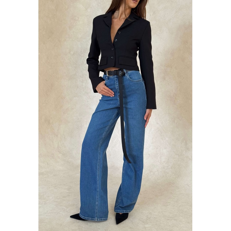 Sammy Blazer Top Black XXS