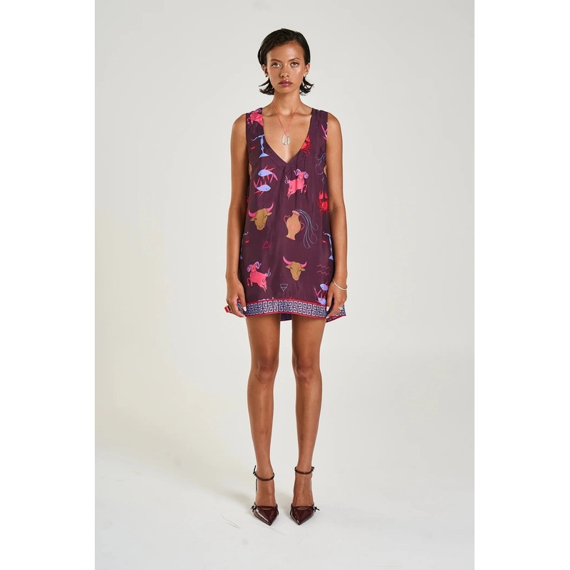 V-Neck Shift Dress Zodiac Zod XS