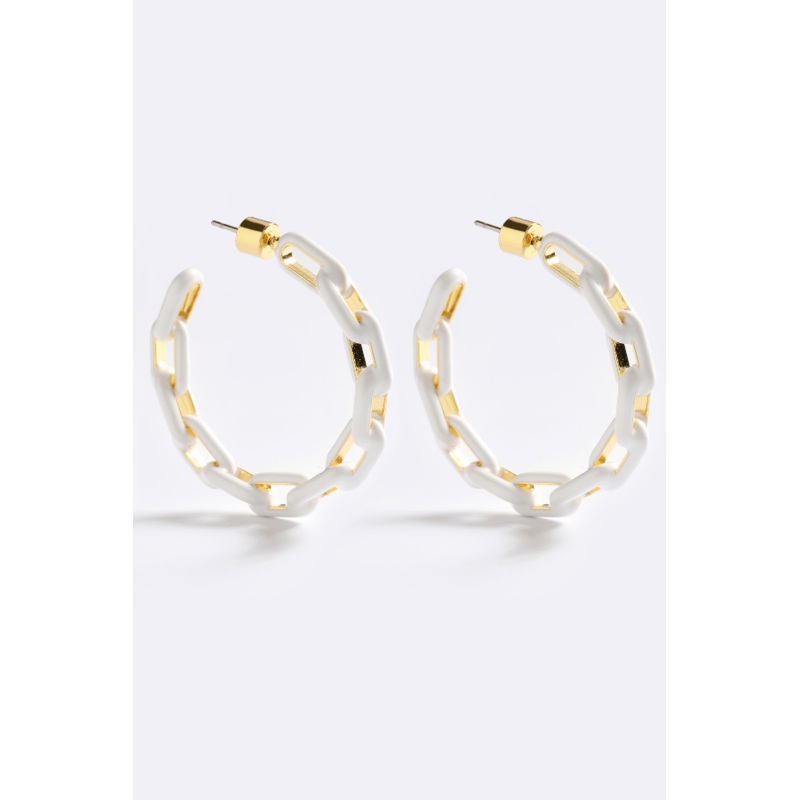 Zip Me Up Hoops White Glo O/S