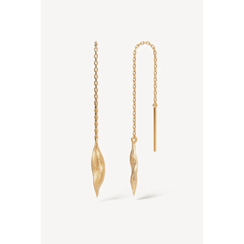 18k Gold Vermeil Awaken Thread Earrings O/S