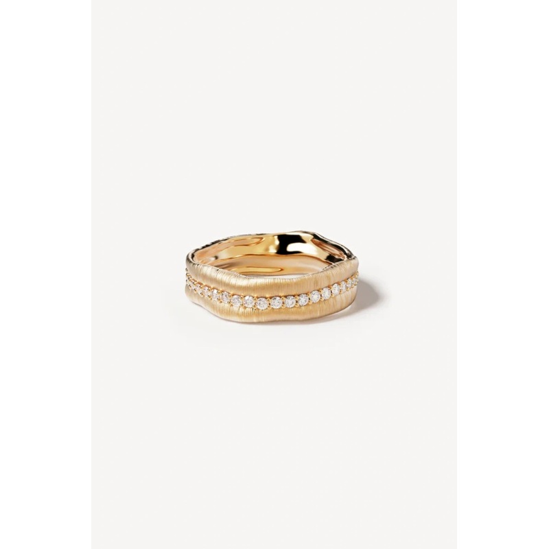 18k Gold Vermeil Begin Again Ring O/S