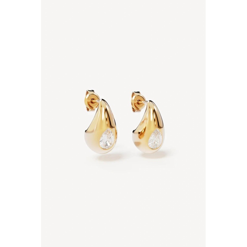 18k Gold Vermeil Dewdrop Small Earrings O/S