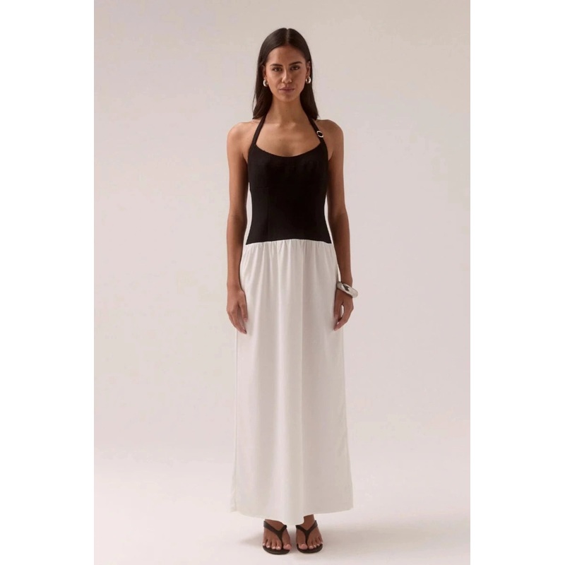 Demi Dress Black/Chalk XS