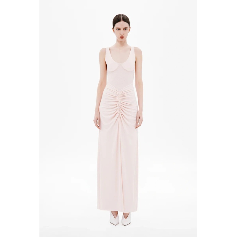 The ‘Gisele’ Jersey Dress Dusty Pink XS