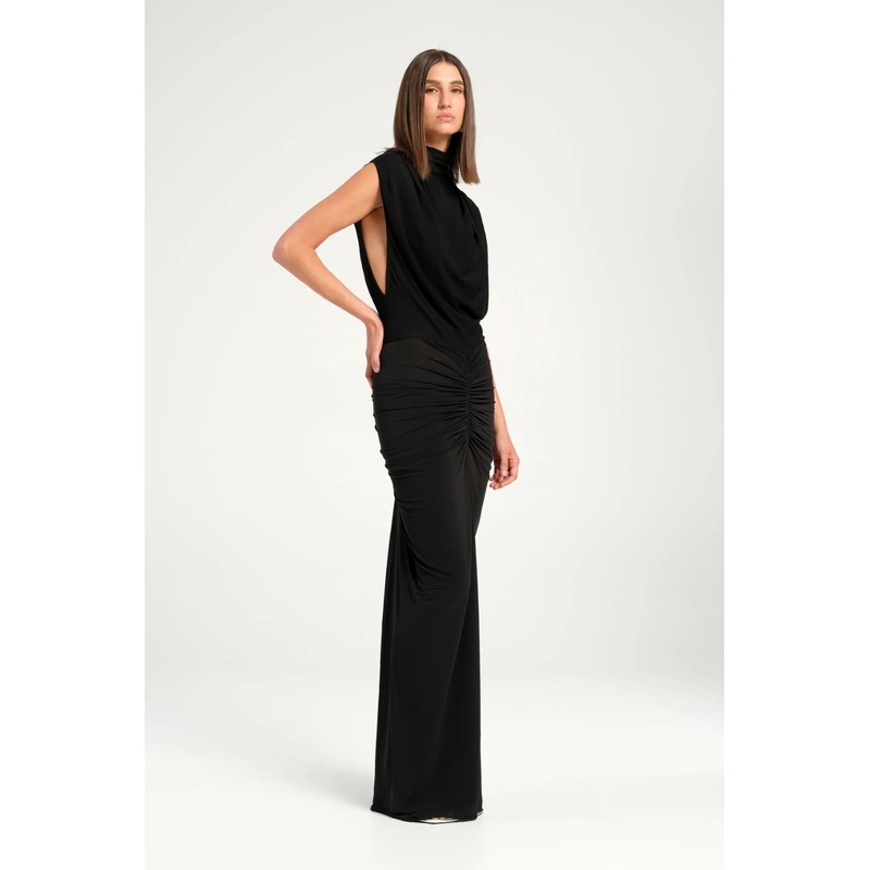 Willow Maxi Dress Black 4