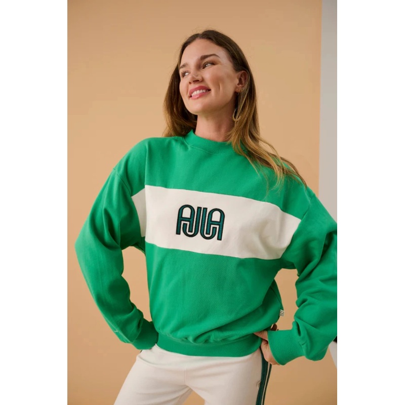 A James Sweatshirt Tropical Green XS
