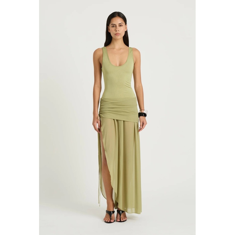 Addison Maxi Dress Pistachio 4