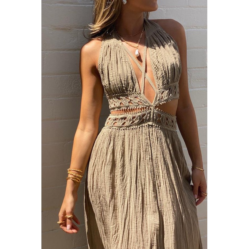 Artemis Dress Tobacco O/S
