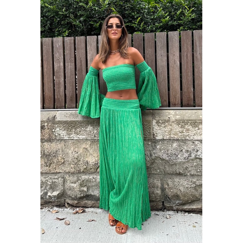 Calypso Skirt Emerald/Gold O/S