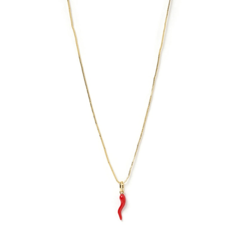 Cornicello Red Charm Necklace O/S