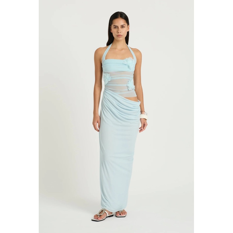 Florence Maxi Dress Fresh Mint Flower 4