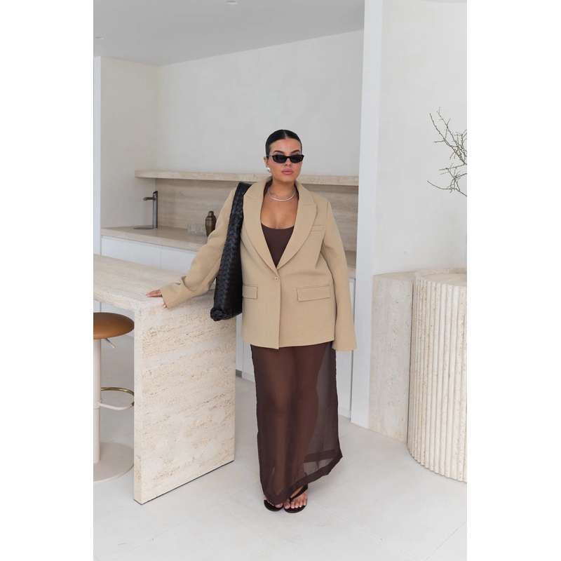 Jaz Hand Blazer Beige XXS
