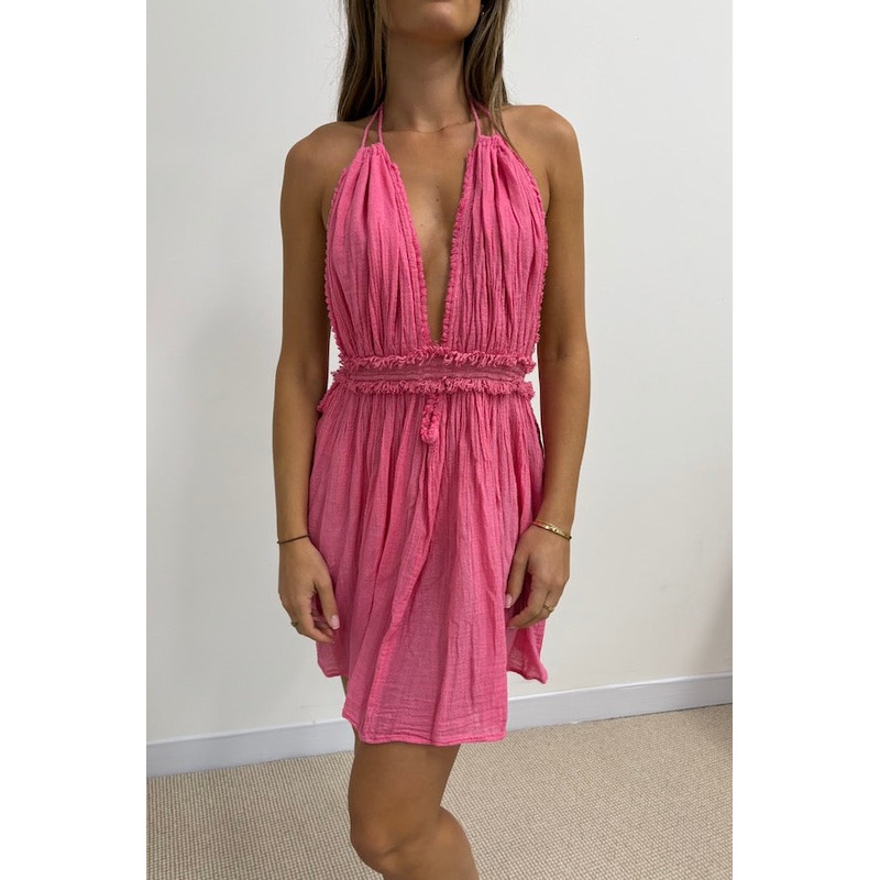 Lefkothea Mini Dress Pink O/S