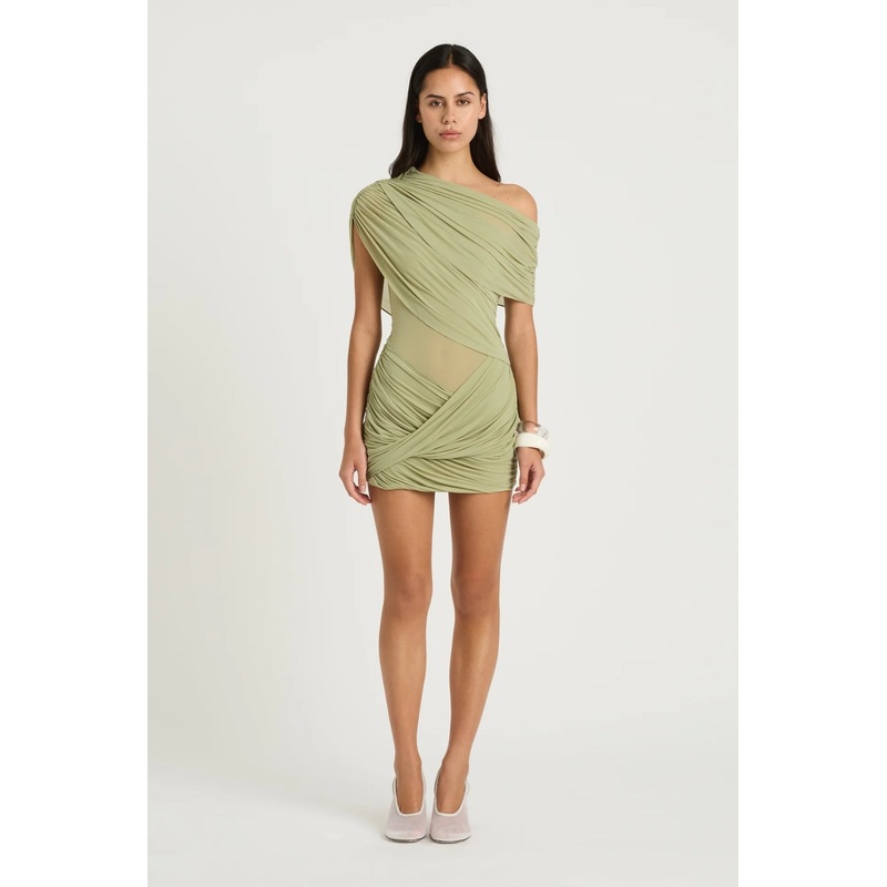 Otto Mini Dress Pistachio 4