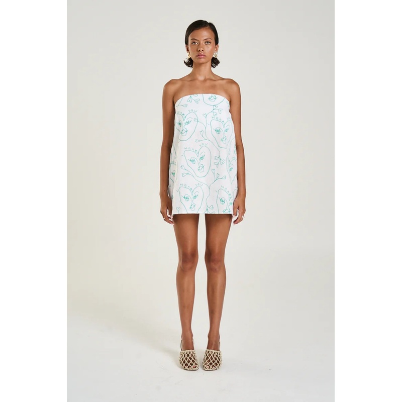 Strapless Mini Dress I Heart You XS