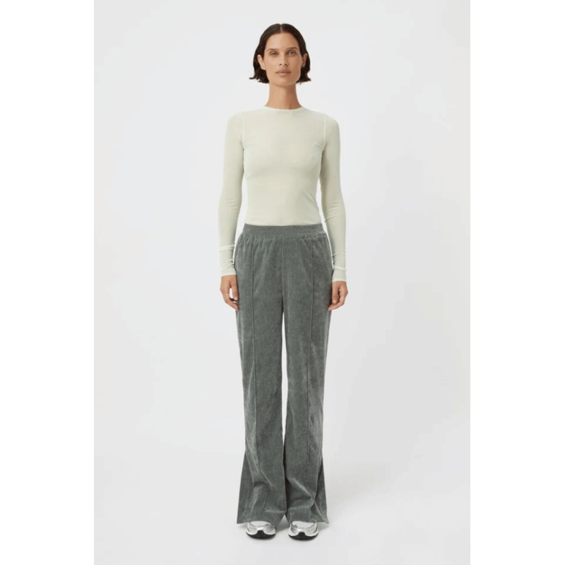 Aneta Velour Track Pant Agave 6