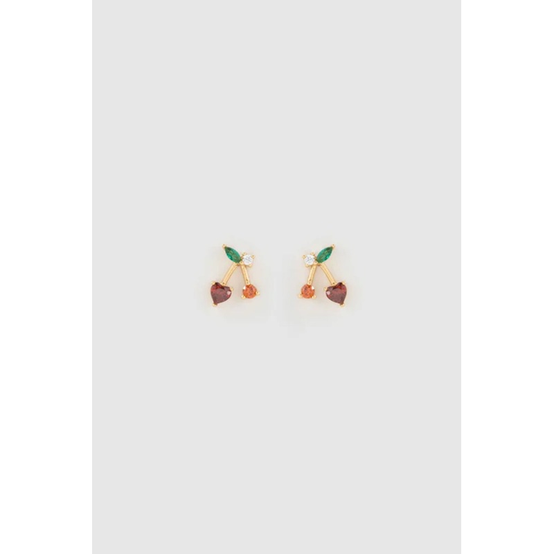 Cherry Bomb Stud Earrings O/S