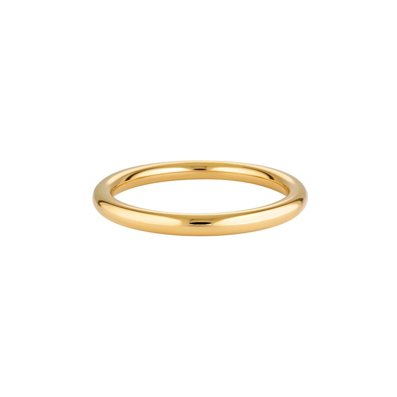 Chubby Tube Bangle Gold S/M