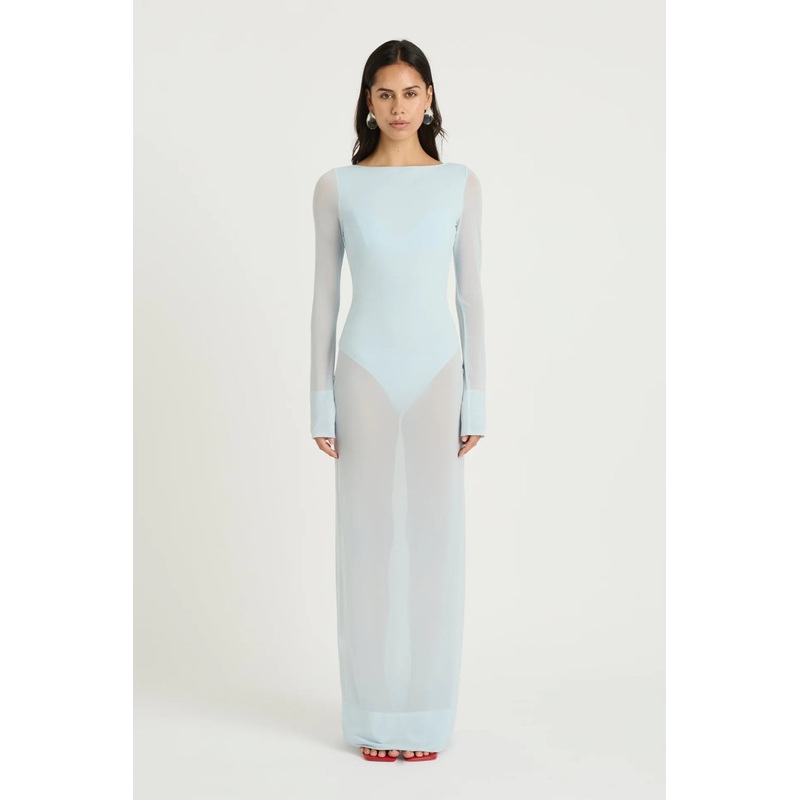 Remy Sheer Maxi Dress Mint 4