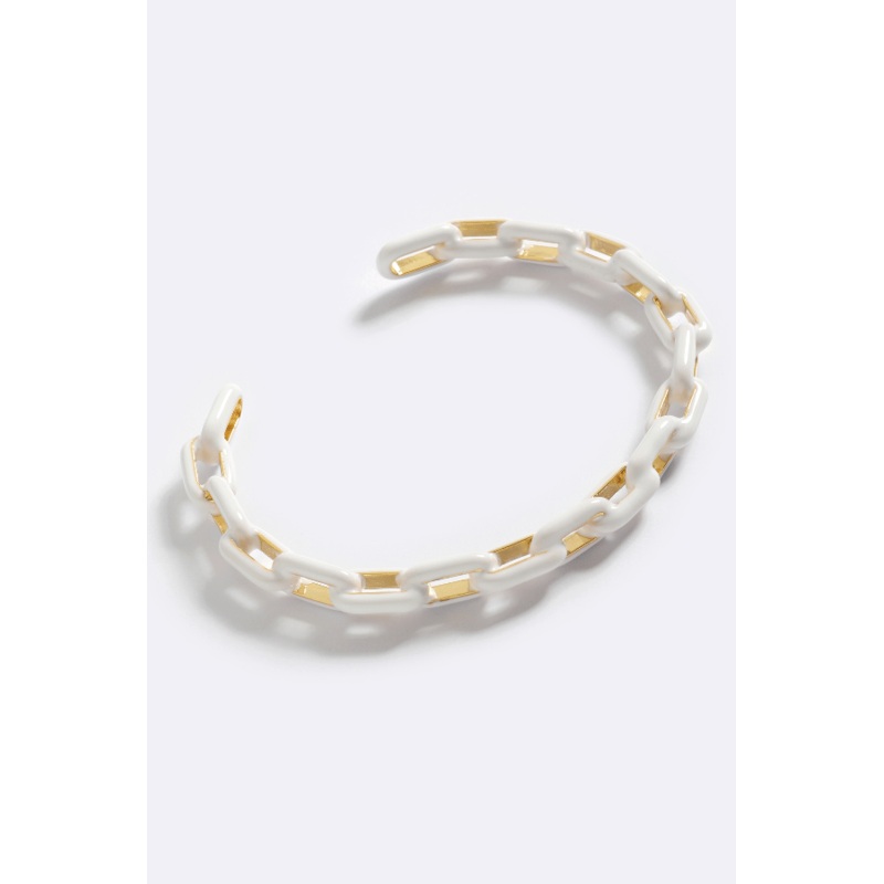 Zip Me Up Cuff White Glo O/S