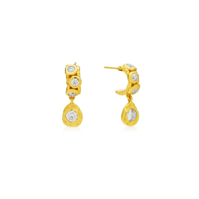 Alanya Earrings in Crystal O/S