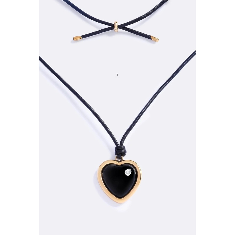 Nightgasm Rope Necklace Black Glow O/S