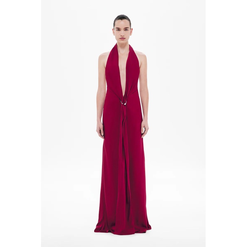 The ‘Donna’ Satin Dress Jester Red XXS